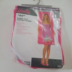 Barbie doll Mattel in a pink box Halloween fun costume NEW adult one size